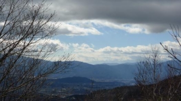 バルコニーからの中央アルプス眺望（南西方向を撮影）