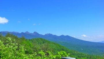 バルコニーからの八ヶ岳眺望（南東方向を撮影）