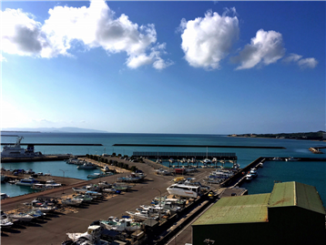 北側バルコニーからのオーシャンビュー