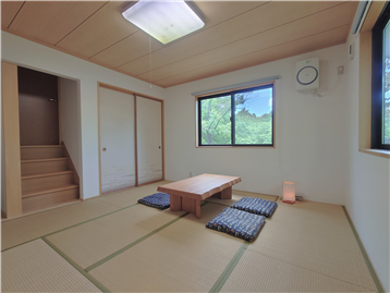 和室を南角より撮影