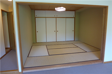 約7.8畳の和室(LDK側から撮影)