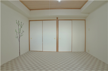 和室(約6.0畳)を洋室1側より撮影