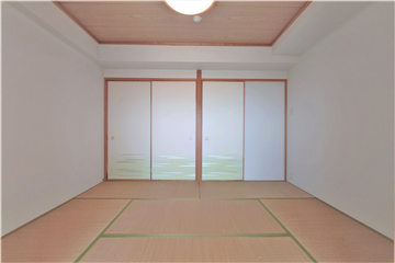 和室(約6.0畳)を洋室1側より撮影