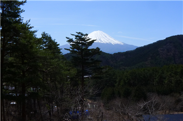 バルコニーから南方向に富士山眺望