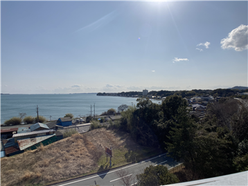 ルーフバルコニーより撮影した浜名湖の眺望／南方向を撮影