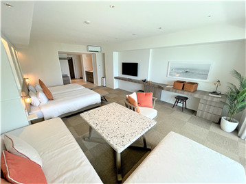 バルコニー側から撮影した客室