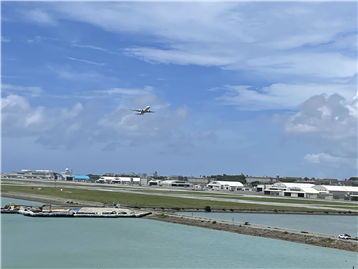 飛行機の離着陸を楽しめる眺望