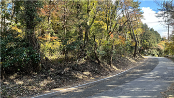 前面道路南西側より東側を撮影