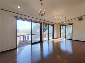 リビングを北側角より