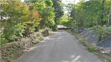 地役権設定通路（南西側を撮影）