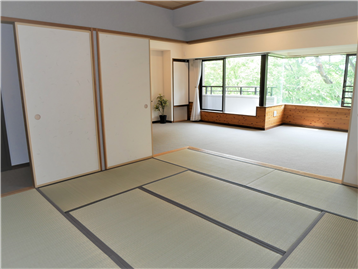 和室からＬＤＫ方向を撮影