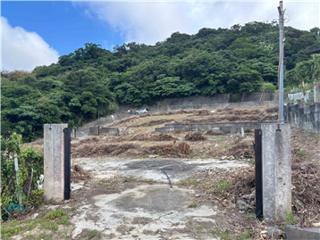敷地北端付近の元入口
