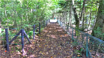 敷地延長の入口（東側を撮影）