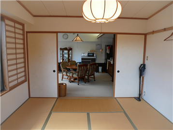 和室１からＬＤＫを撮影