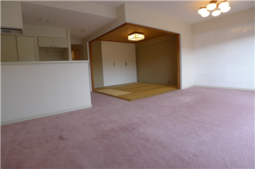 ＬＤＫから和室を撮影／リフォーム・補修等前