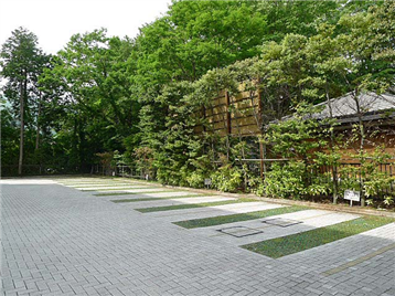 敷地内にある平置き駐車場