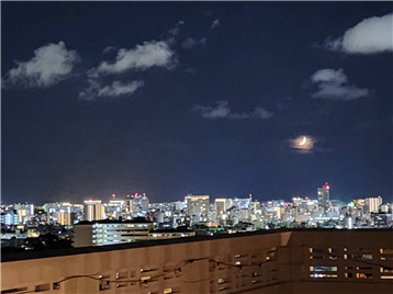 ルーフバルコニーからの夜景