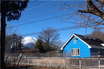 デッキから望む富士山