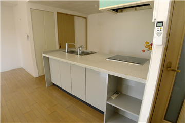 会話も弾む対面キッチン