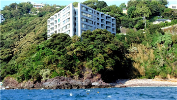 マンション外観／海上より撮影