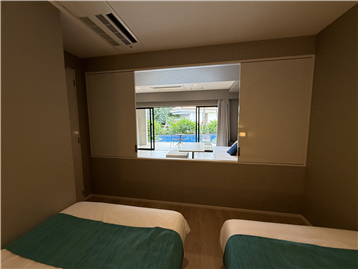 マスターベッドルームからの眺望