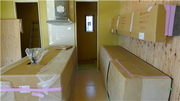 キッチン/建築中