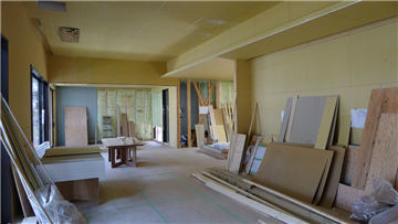 LDK（建築中／南方向を撮影）