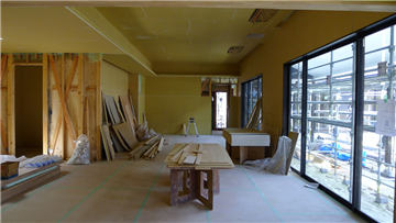 LDK（建築中／北西方向を撮影）