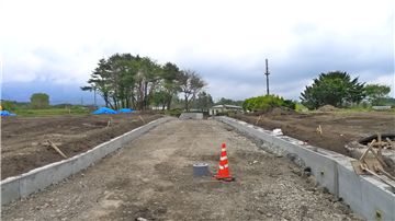 分譲地内の道路（北方向を撮影）