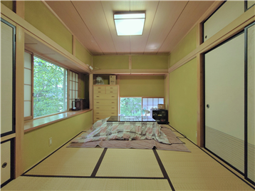 和室1をLDK側より撮影