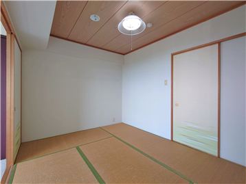 和室を東角より撮影
