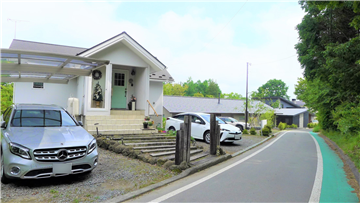 前面道路より敷地内（南西方向を撮影）