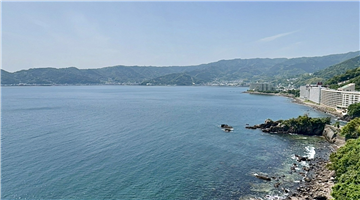 伊豆多賀温泉海上花火大会を望みます