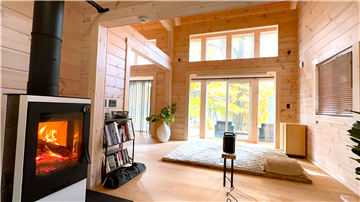 冬場も暖かいスタイリッシュな暖炉