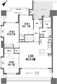 Ｄ’クラディア新都心マークブランカ