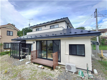 建物外観を南東側より撮影