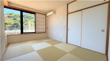 約7.1畳の和室／キッチン側より撮影