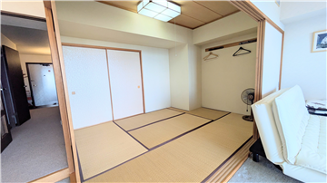 約6.1畳の和室／リビング側より撮影