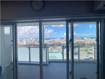 ＬＤから遠景に東シナ海を望む