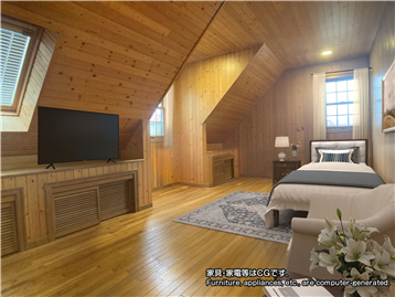 洋室（リフォーム・補修等前／家具・調度品等はCGです）