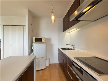 キッチン勝手口から撮影