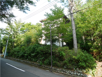 前面道路南西方向より撮影(古家付)