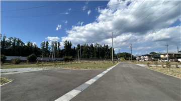 北東側前面道路（北東方向を撮影）