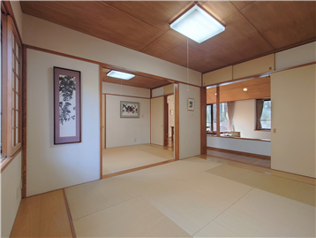 和室2の北側角よりLD方向