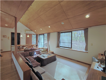 LDの北側角よりデッキ方向