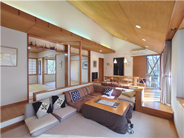 LDの西側角より和室方向