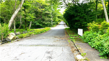 前面道路／南東方向を撮影