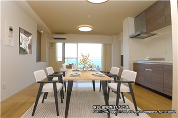 LDK（家具・家電等はCGです）