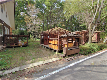 敷地内の薪小屋