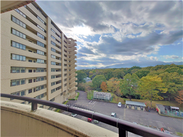 バルコニーより南方向の眺望